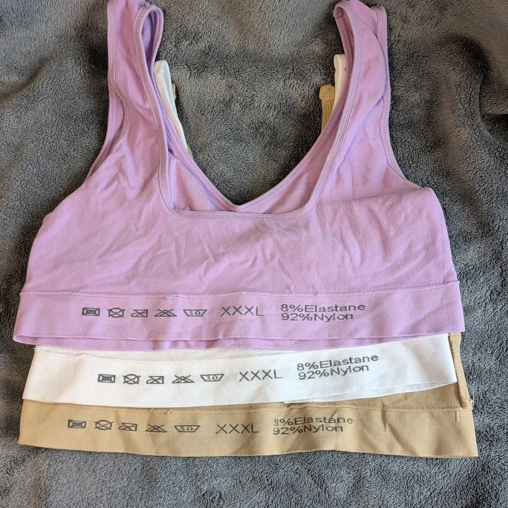 3 Sports Bras Light Support Size XXXL - Picture 2 of 9